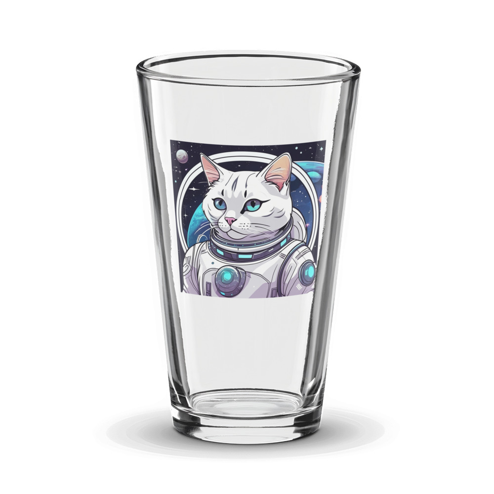 PugMug Custom White Exotic Cat Glass Tumbler
