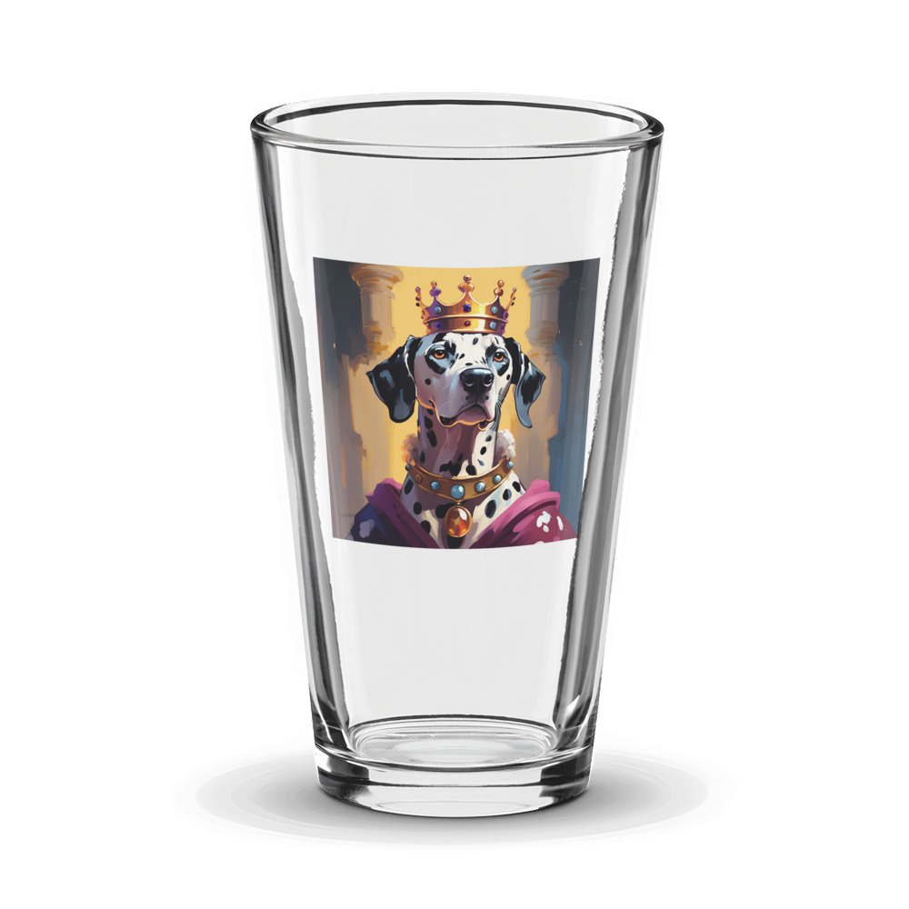 PugMug Custom Dalmatian Glass Tumbler