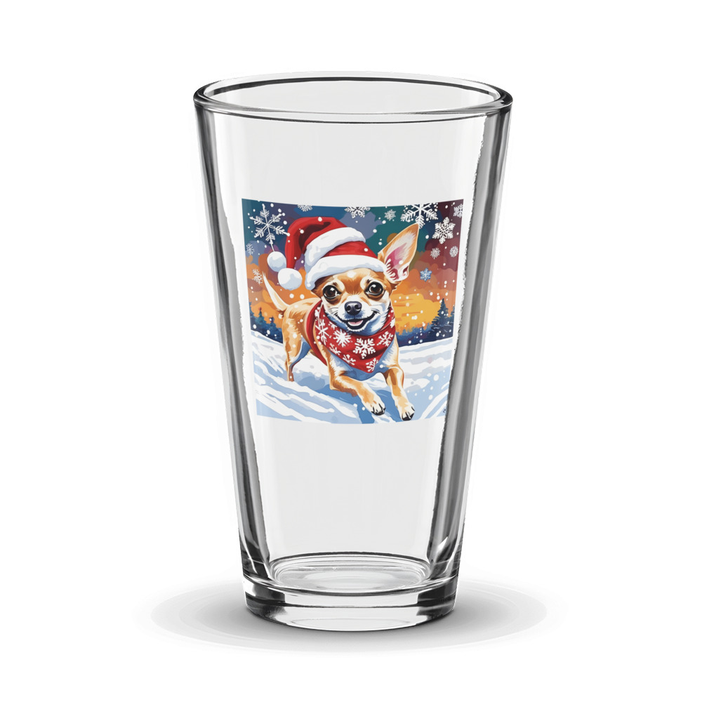 PugMug Custom Chihuahua Glass Tumbler