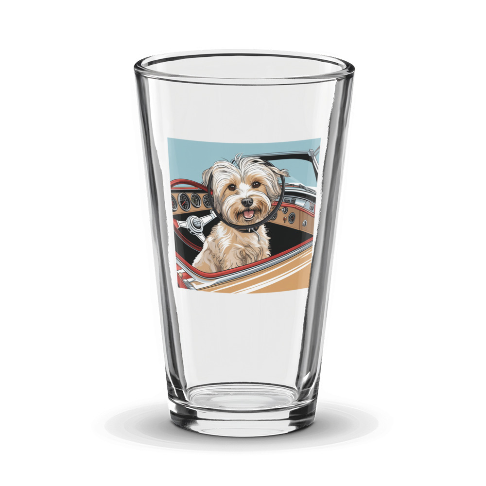PugMug Custom Tan Havanese Dog Glass Tumbler