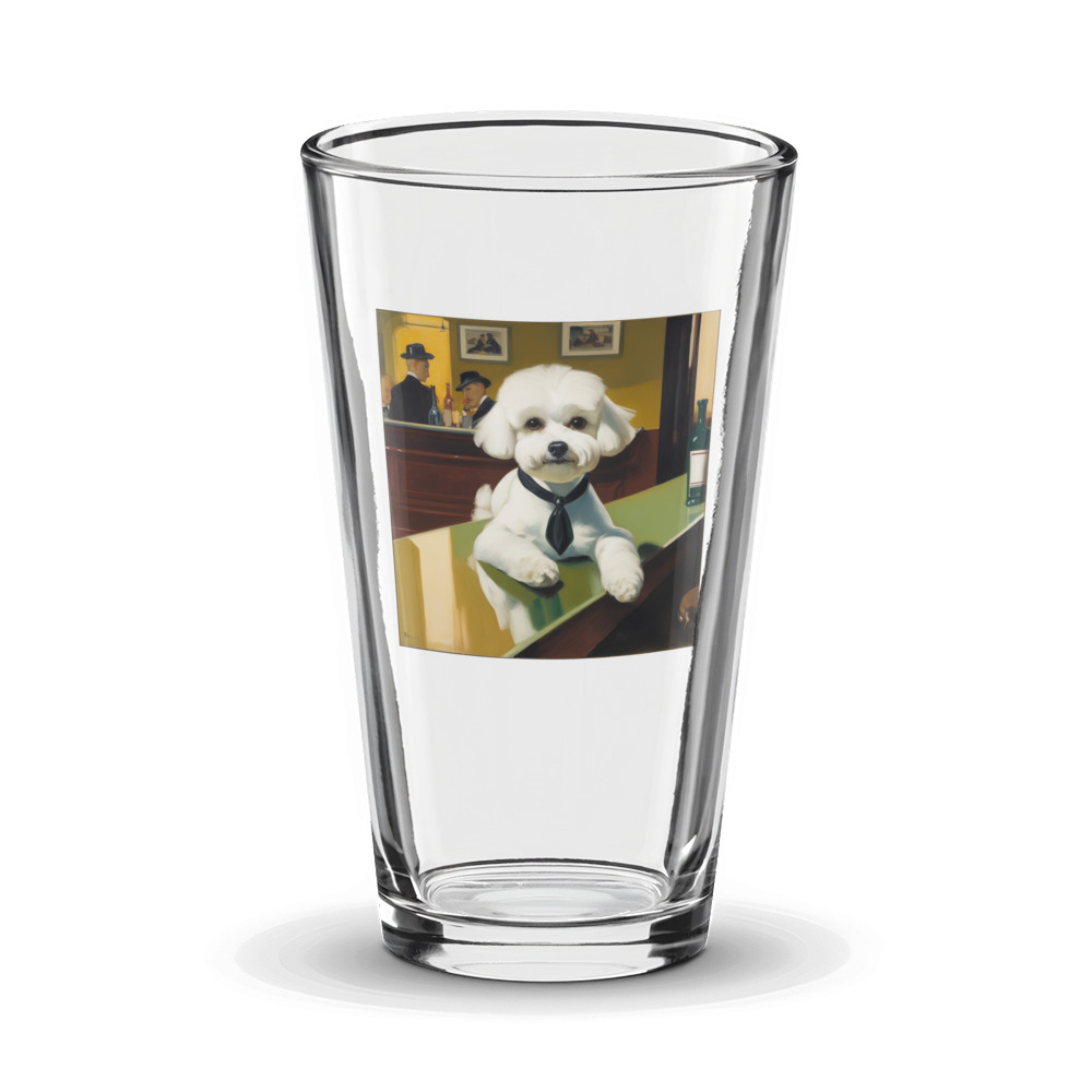 PugMug Custom Bichons Frise Glass Tumbler