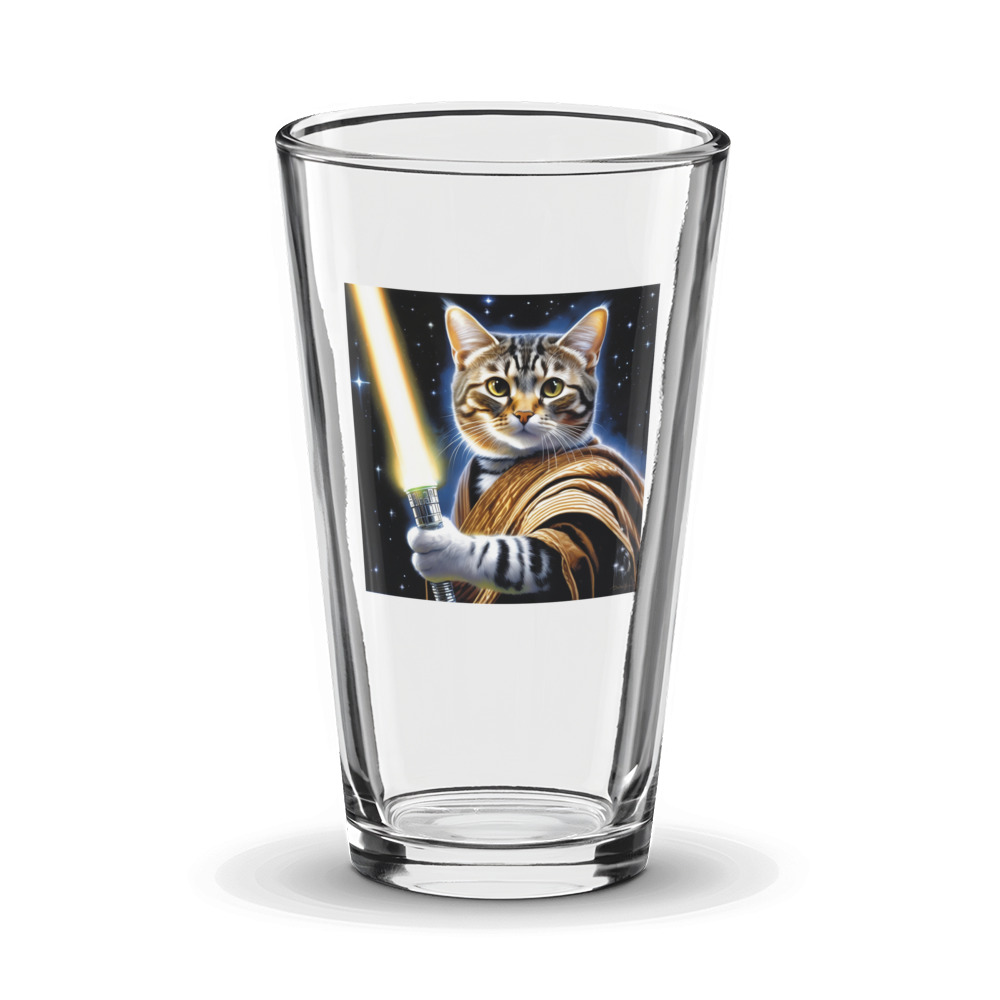 PugMug Custom Tabby American Shorthair Cat Glass Tumbler