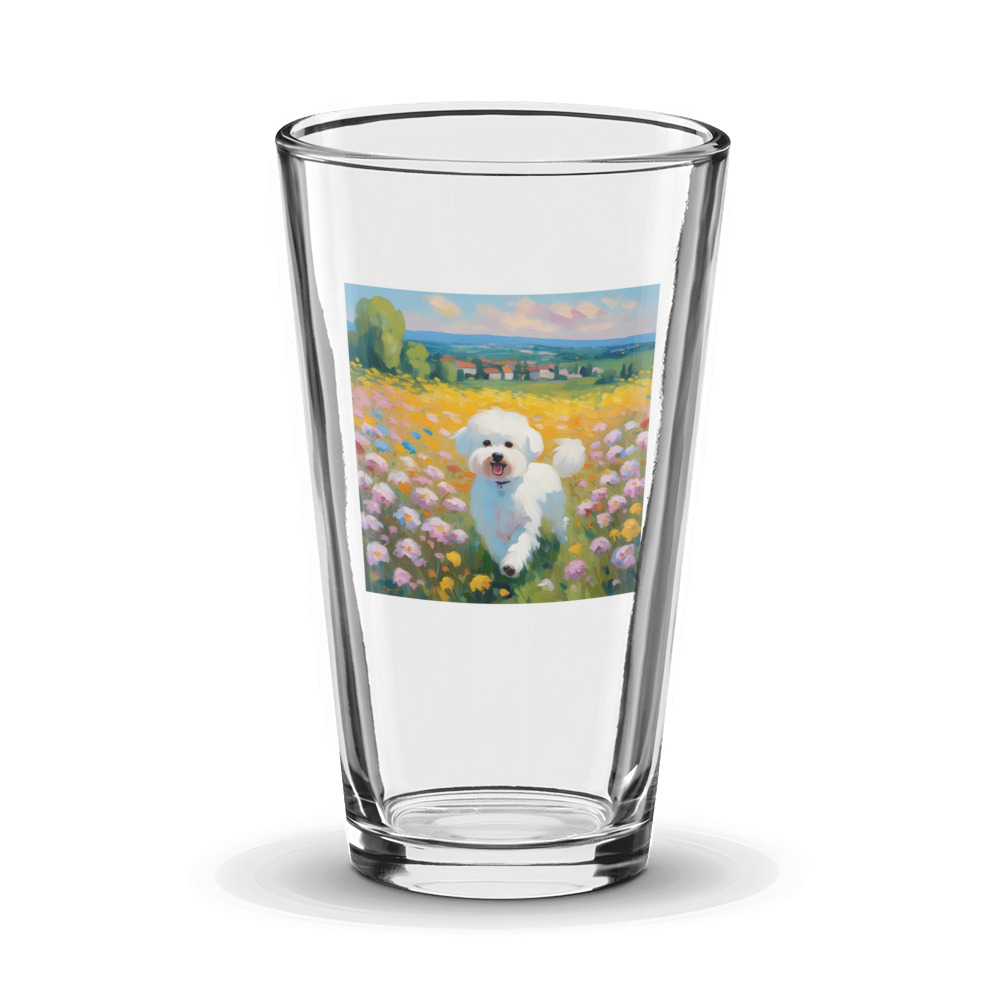 PugMug Custom Bichons Frise Glass Tumbler
