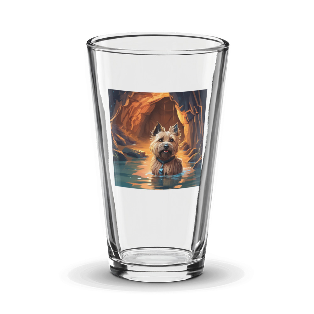 PugMug Custom Cairn Terrier Glass Tumbler