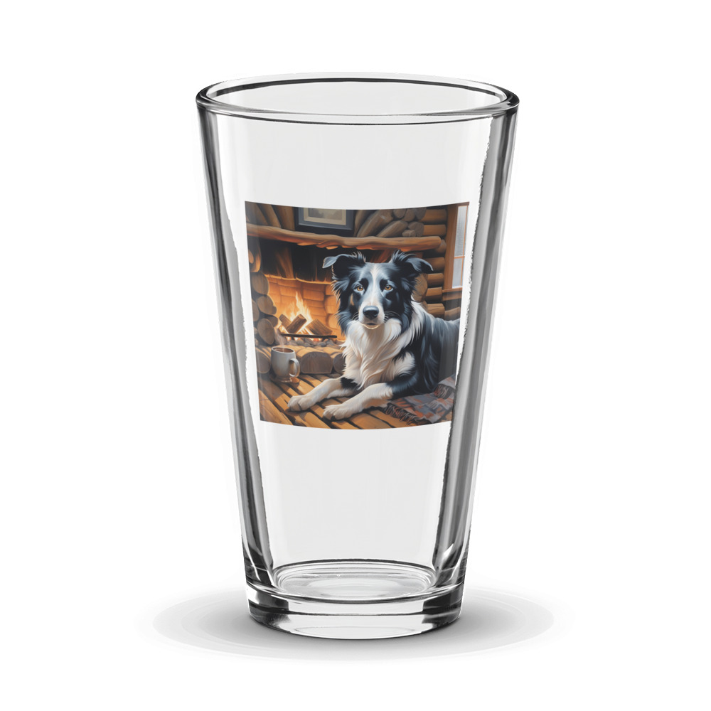PugMug Custom Border Collie Glass Tumbler