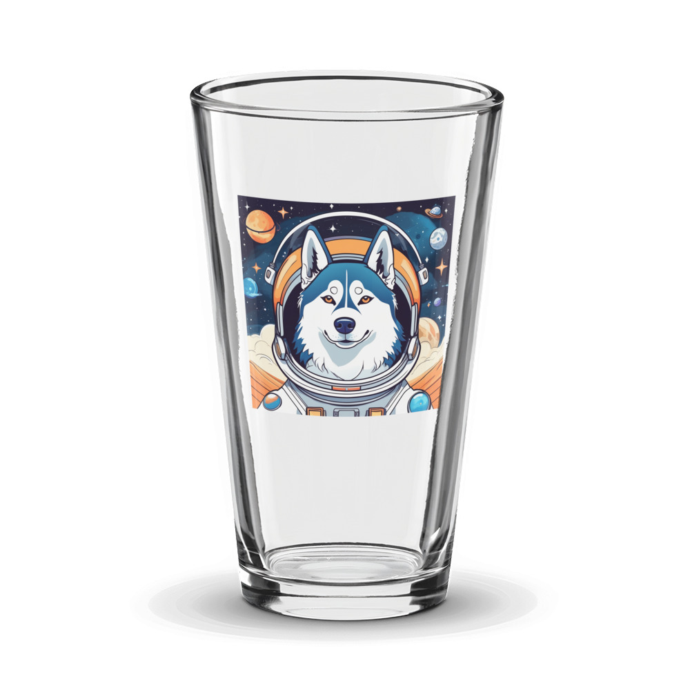 PugMug Custom Siberian Husky Glass Tumbler