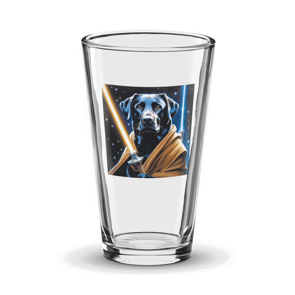 PugMug Custom Black Labrador Retriever Glass Tumbler