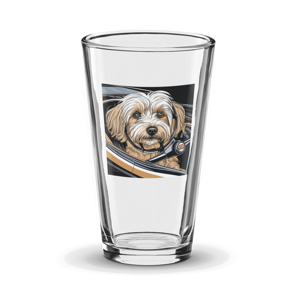 PugMug Custom Tan Havanese Dog Glass Tumbler