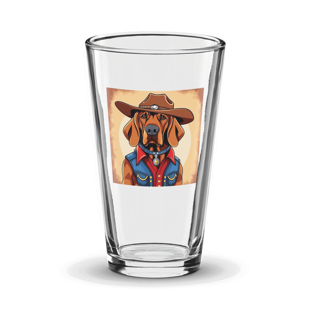 PugMug Custom Bloodhound Glass Tumbler