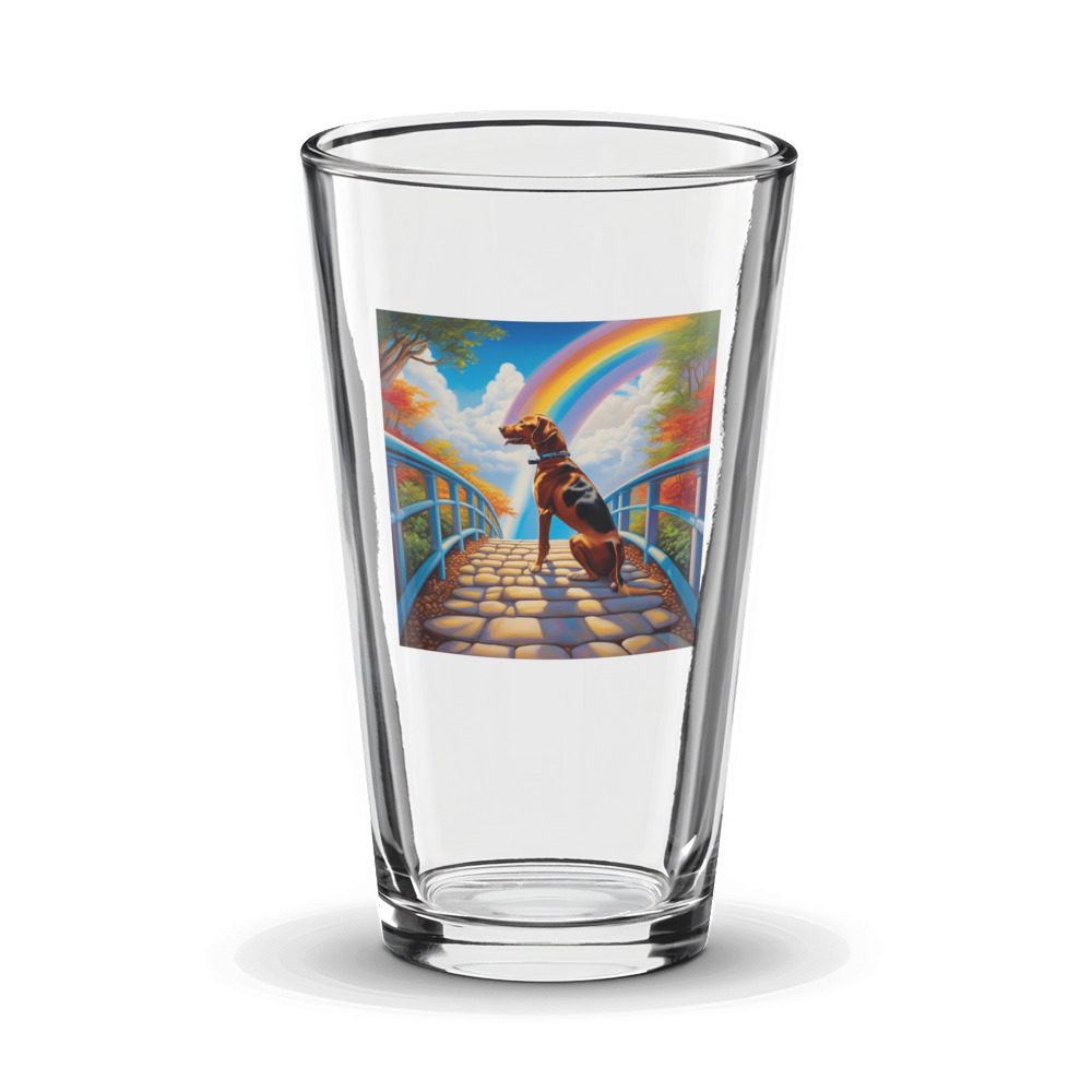 PugMug Custom Pointer Dog Glass Tumbler