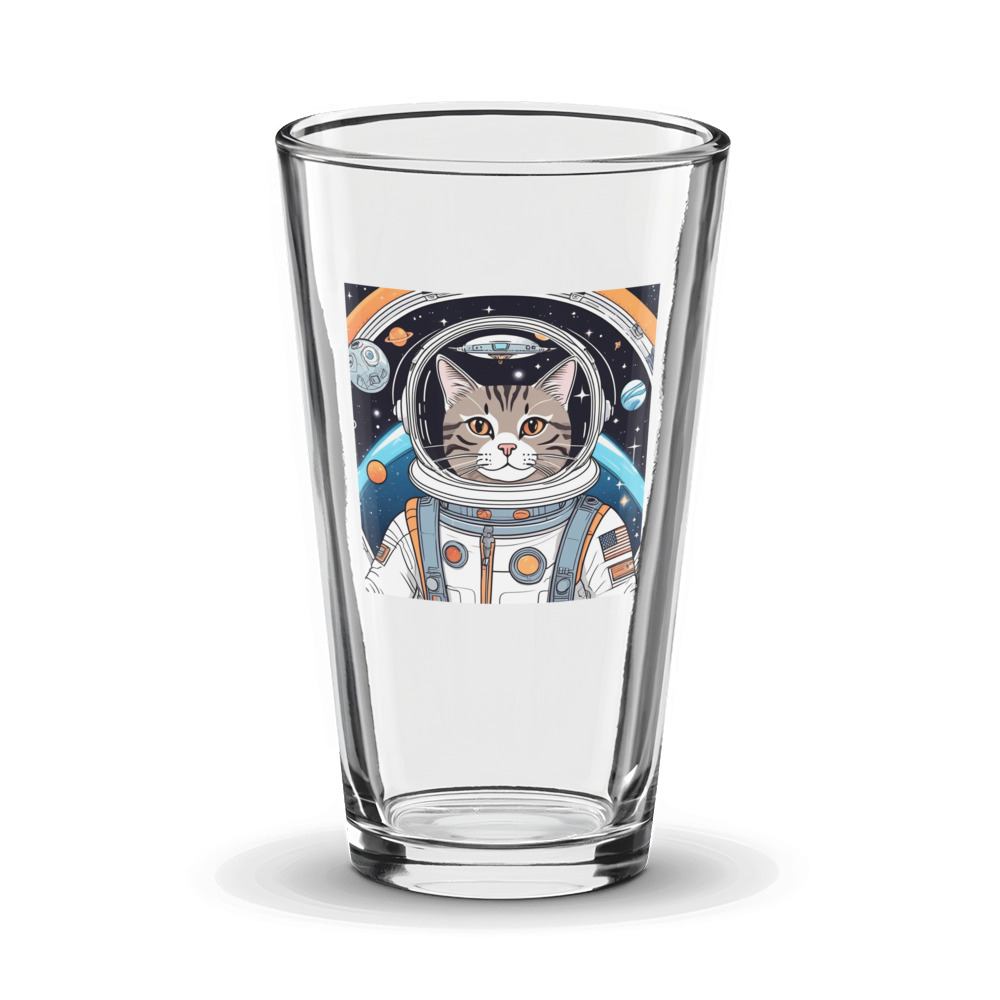 PugMug Custom Tabby Companion Cat Glass Tumbler