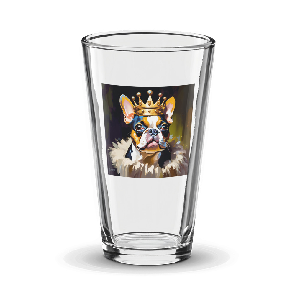 PugMug Custom Boston Terrier Glass Tumbler
