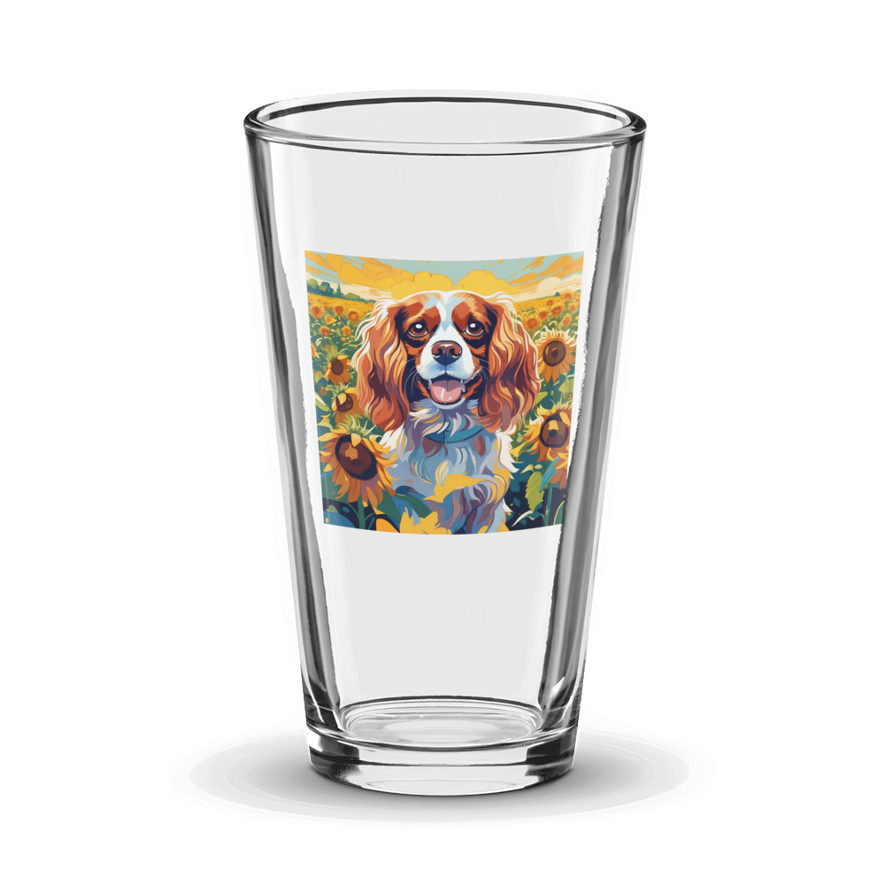 PugMug Custom Cavalier King Charles Spaniel Glass Tumbler