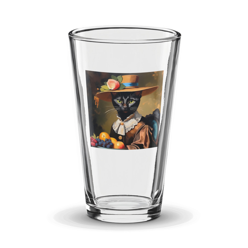 PugMug Custom Black Abyssinian Cat Glass Tumbler