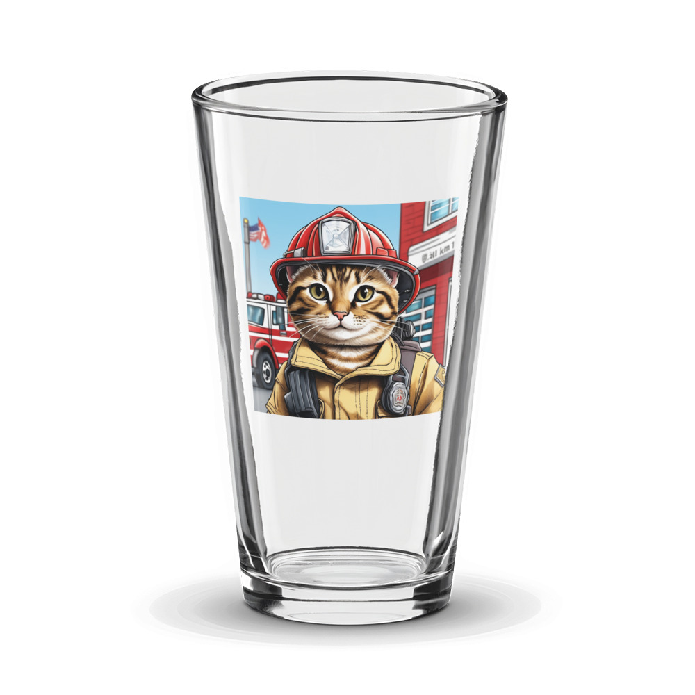 PugMug Custom Tabby Exotic Cat Glass Tumbler