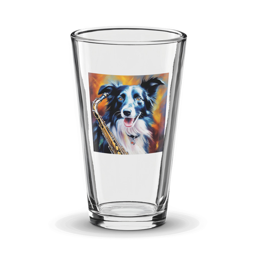 PugMug Custom Border Collie Glass Tumbler