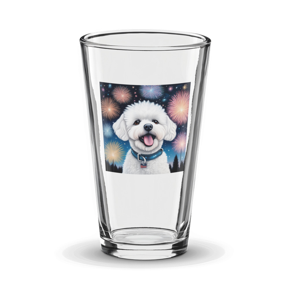 PugMug Custom Bichons Frise Glass Tumbler