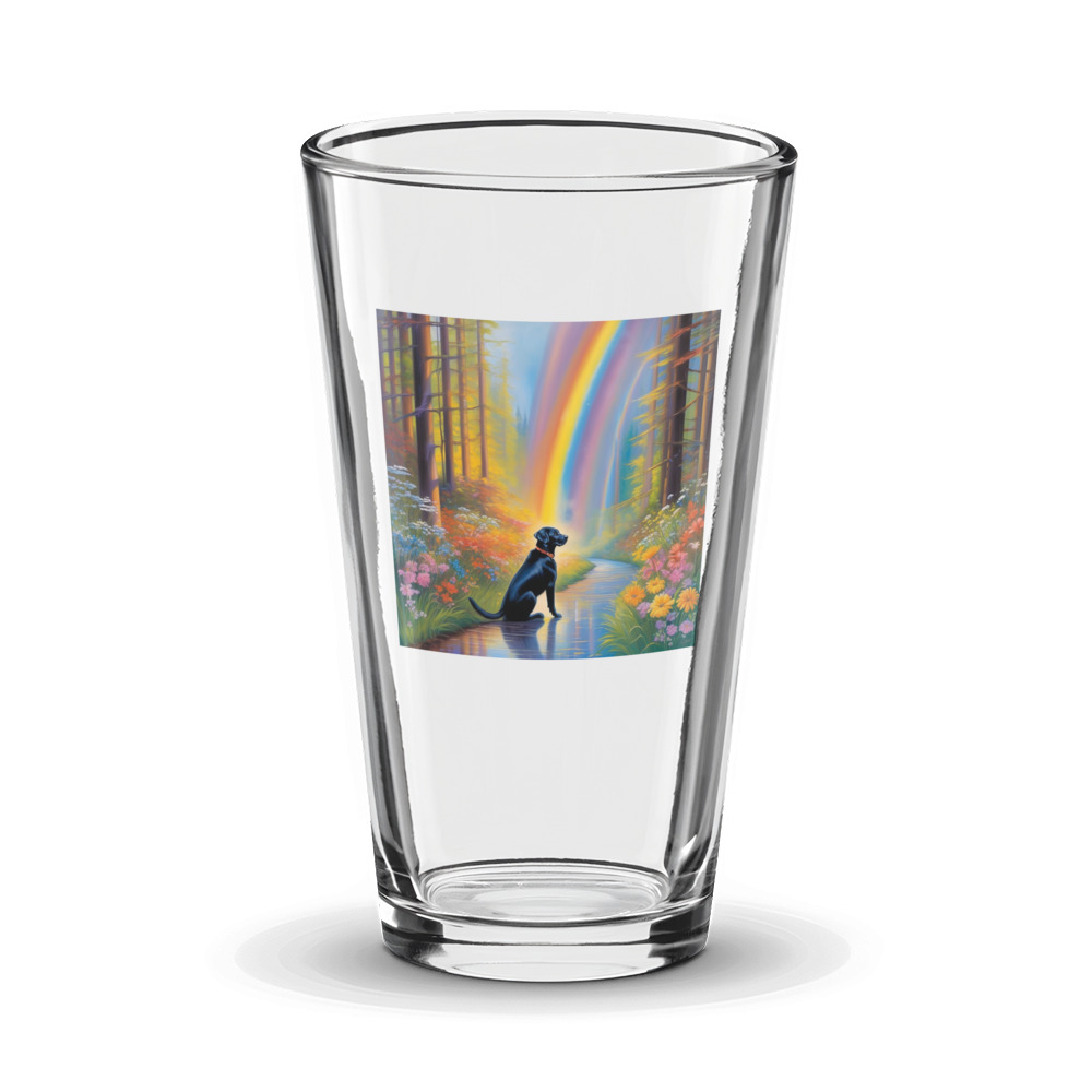 PugMug Custom Black Labrador Retriever Glass Tumbler