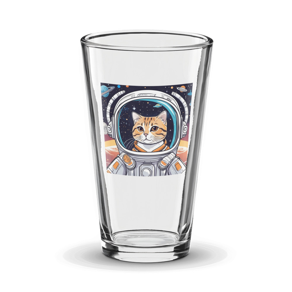 PugMug Custom Tabby Scottish Fold Cat Glass Tumbler