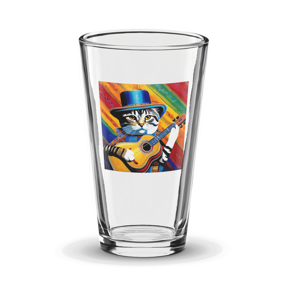 PugMug Custom Tabby Scottish Fold Cat Glass Tumbler