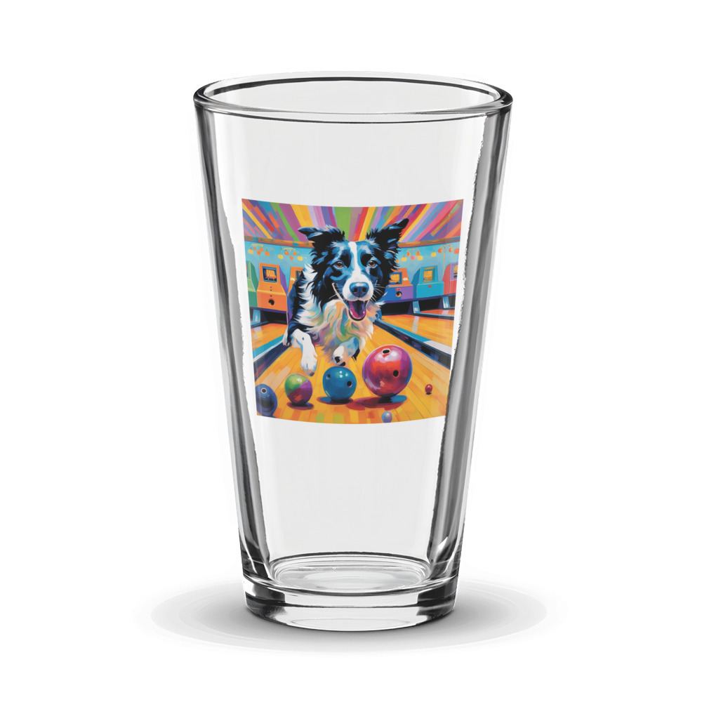 PugMug Custom Border Collie Glass Tumbler