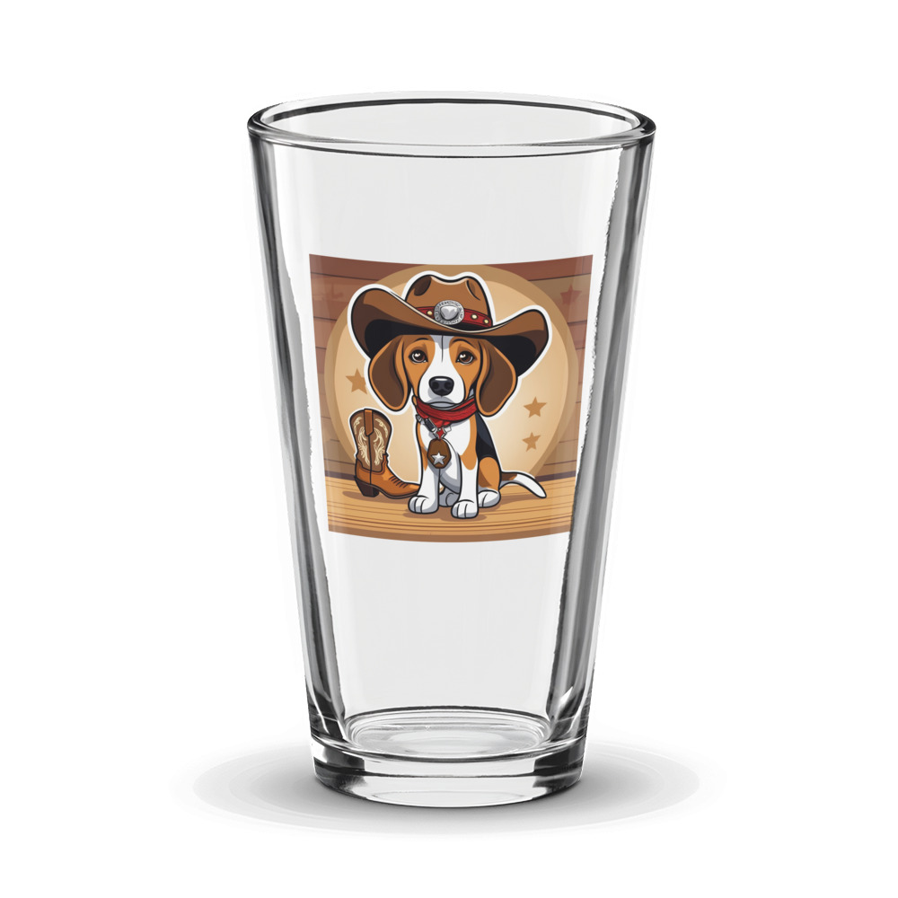 PugMug Custom Beagle Glass Tumbler