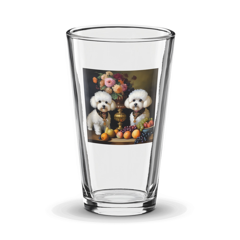 PugMug Custom Bichons Frise Glass Tumbler