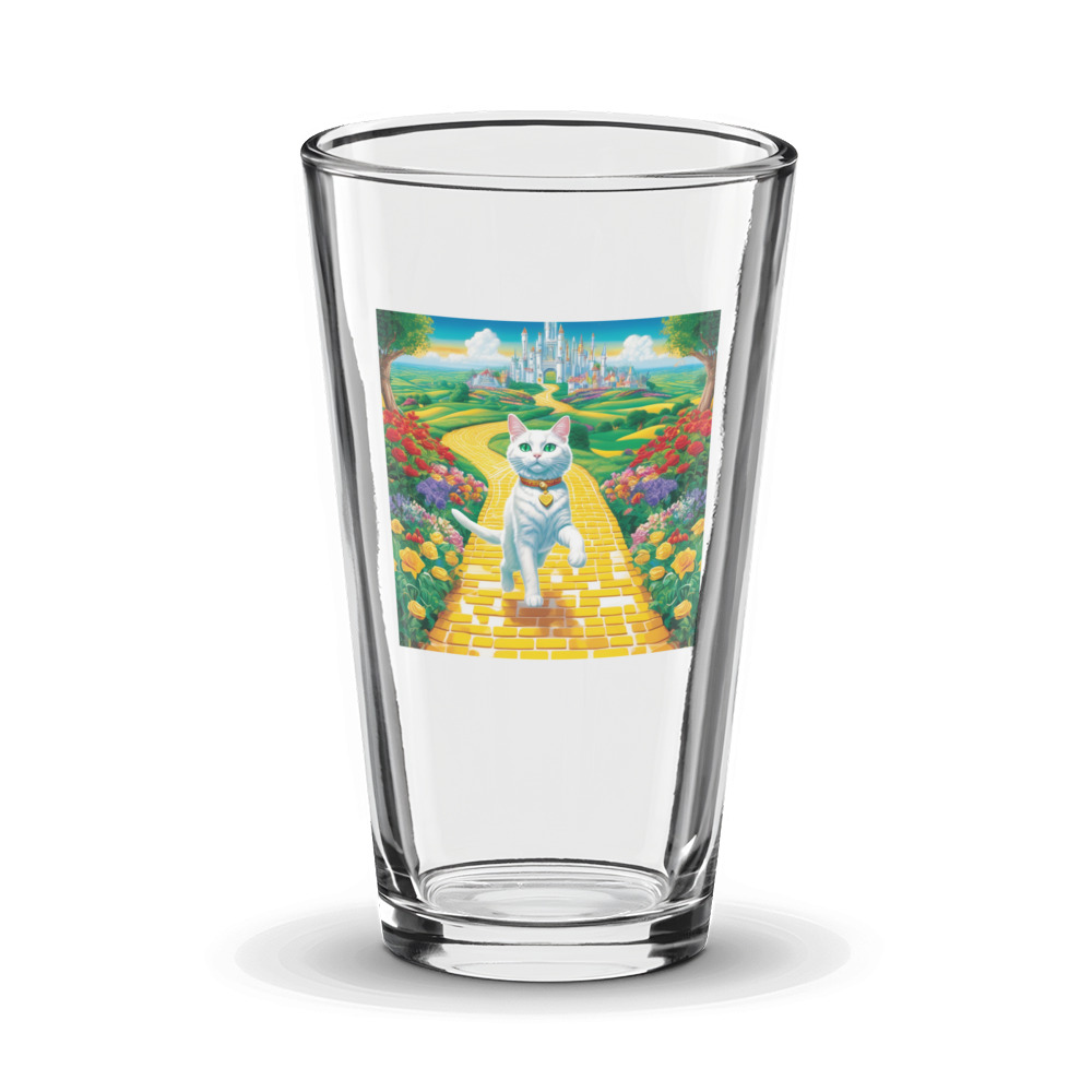 PugMug Custom White Companion Cat Glass Tumbler