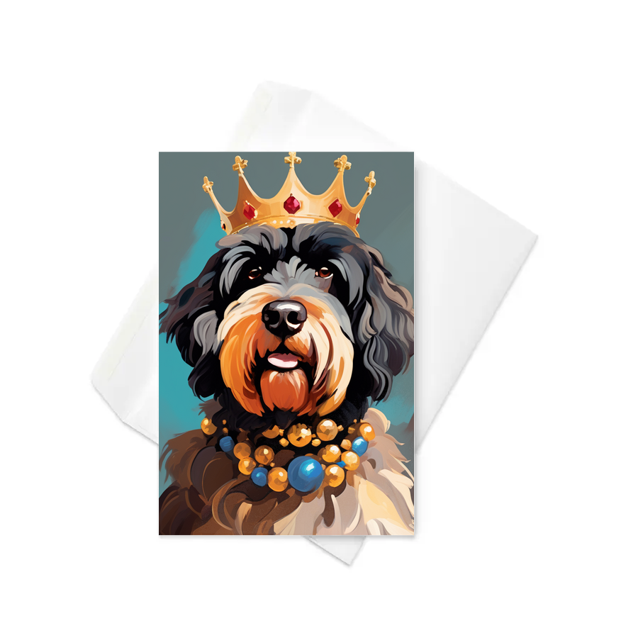 PugMug Custom Portuguese Water Dog Greeting Card