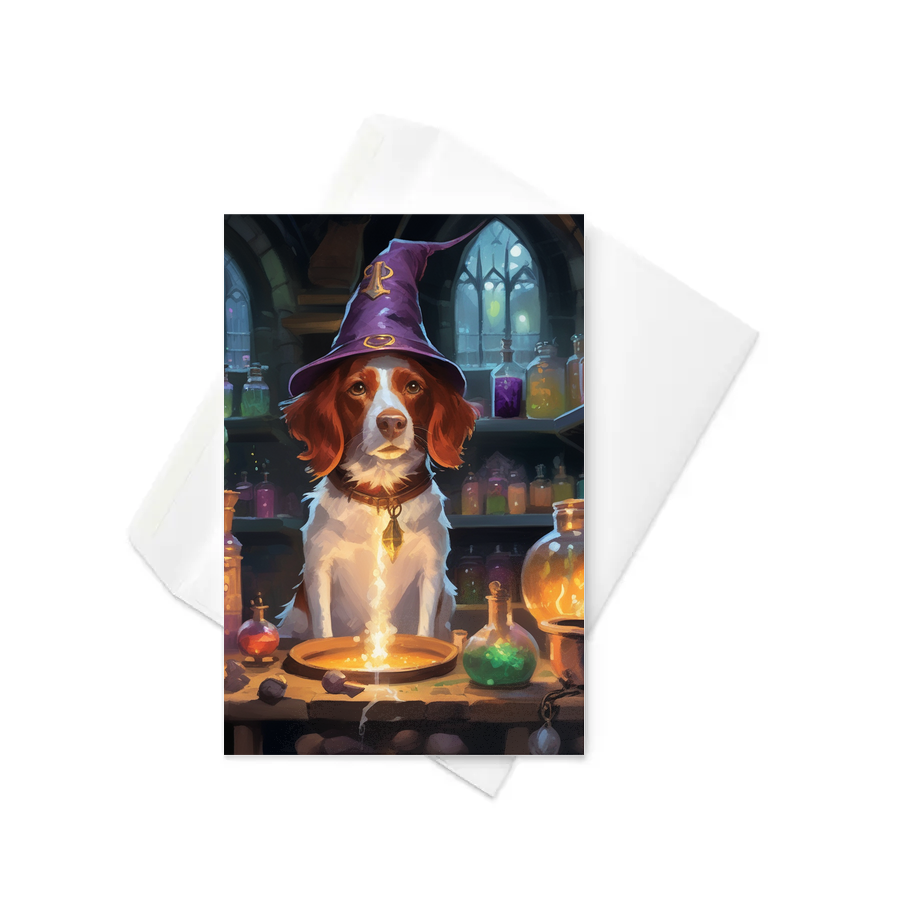 PugMug Custom Brittany Dog Greeting Card