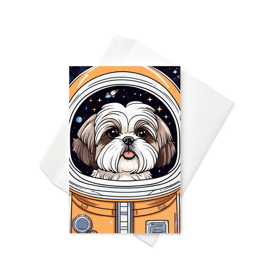 PugMug Custom Shih Tzu Greeting Card