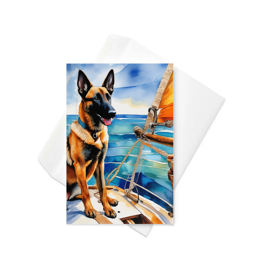 PugMug Custom Belgian Malinois Greeting Card