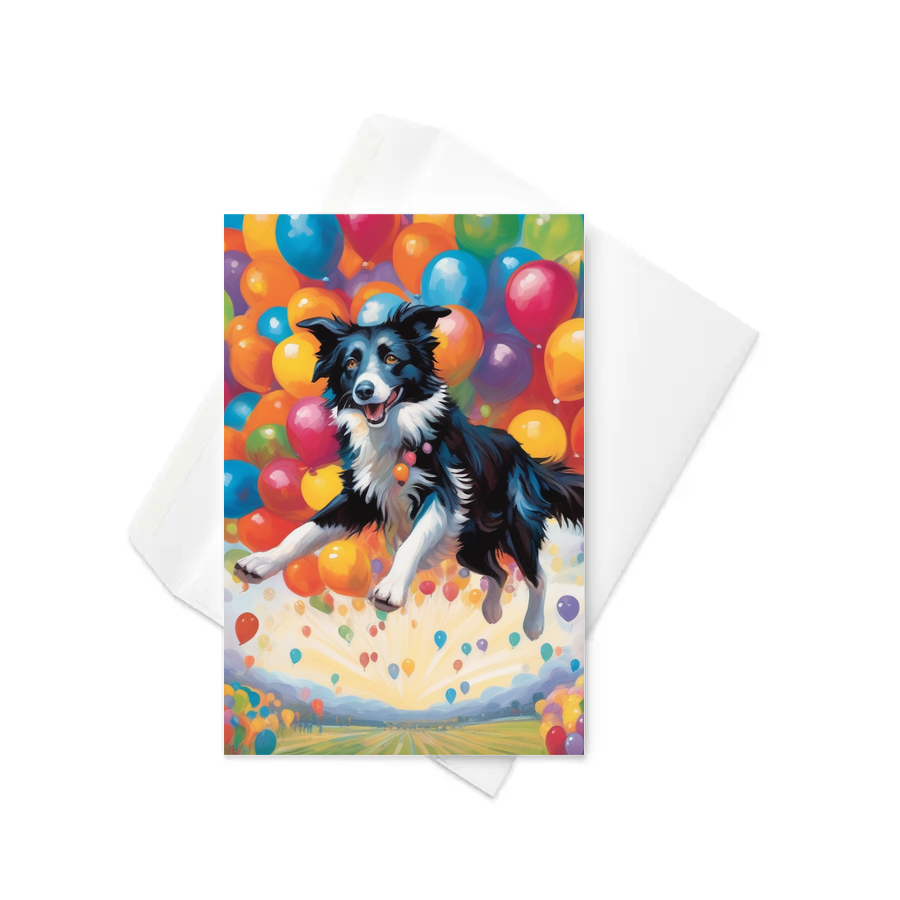 PugMug Custom Border Collie Greeting Card