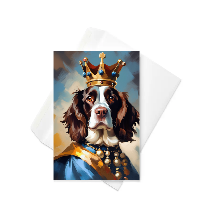 PugMug Custom English Springer Spaniel Greeting Card