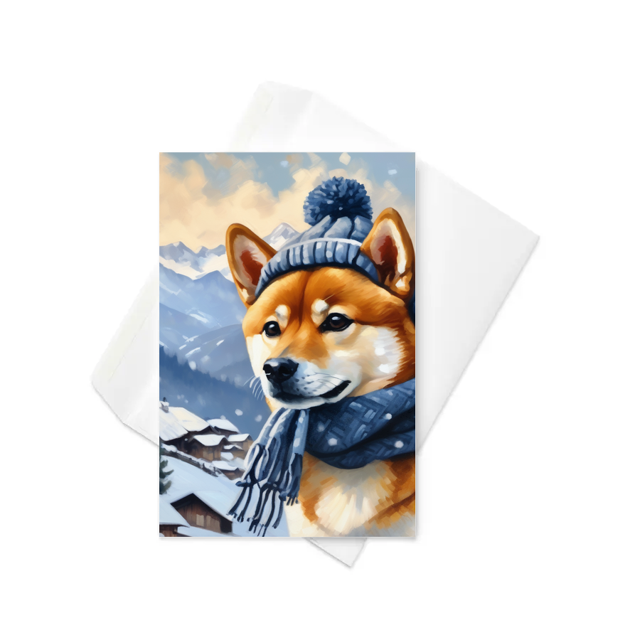 PugMug Custom Shiba Inu Greeting Card