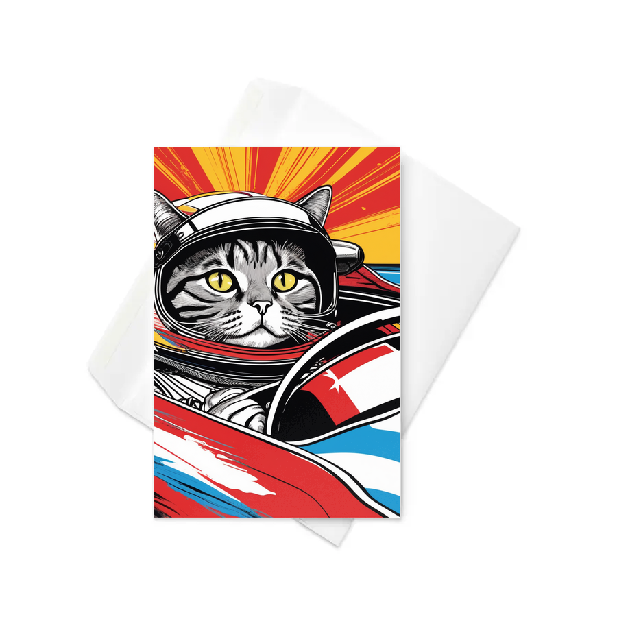 PugMug Custom Tabby British Shorthair Cat Greeting Card