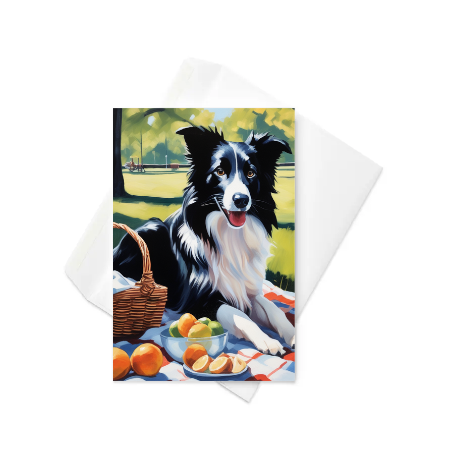 PugMug Custom Border Collie Greeting Card