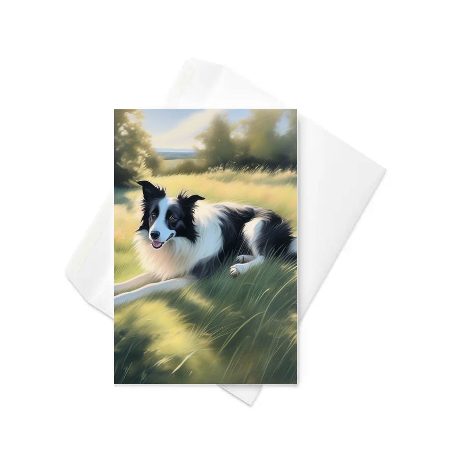 PugMug Custom Border Collie Greeting Card