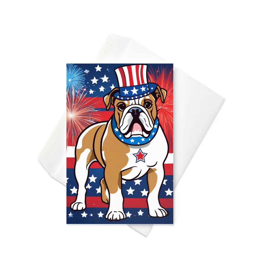 PugMug Custom Bulldog Greeting Card