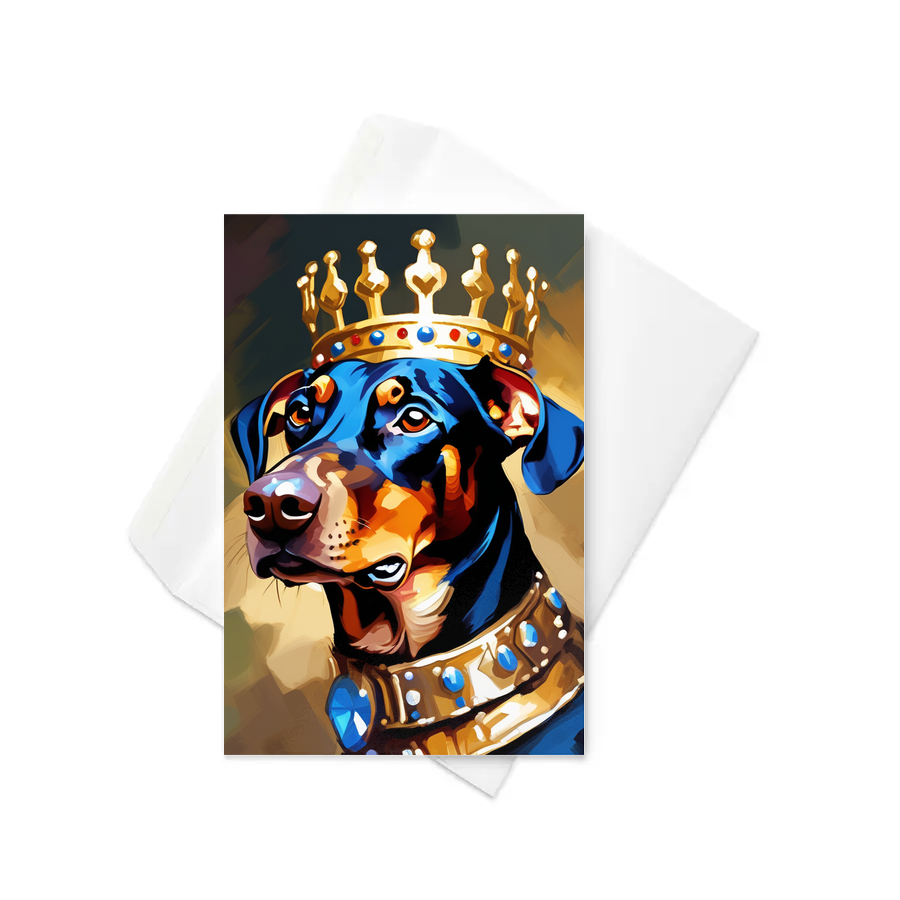 PugMug Custom Doberman Pinscher Greeting Card