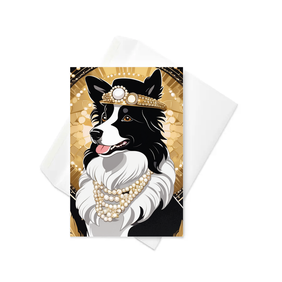 PugMug Custom Border Collie Greeting Card
