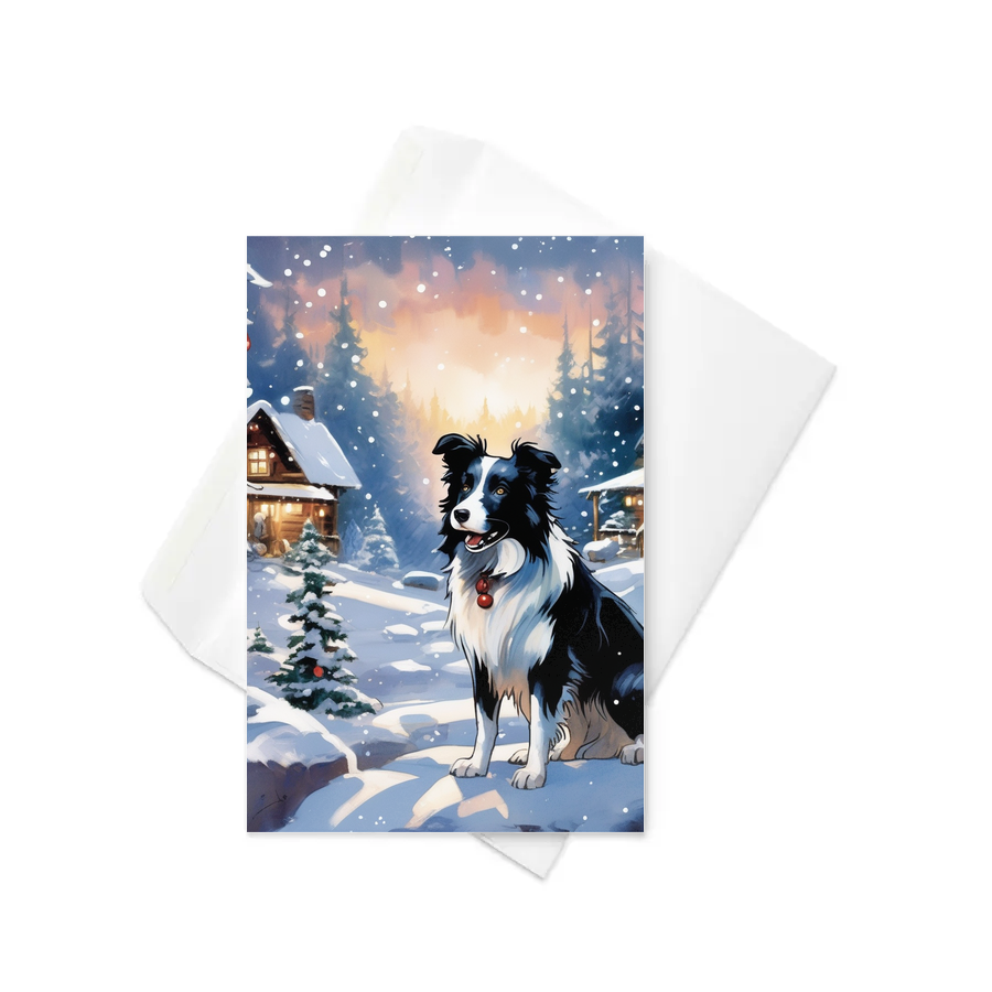 PugMug Custom Border Collie Greeting Card