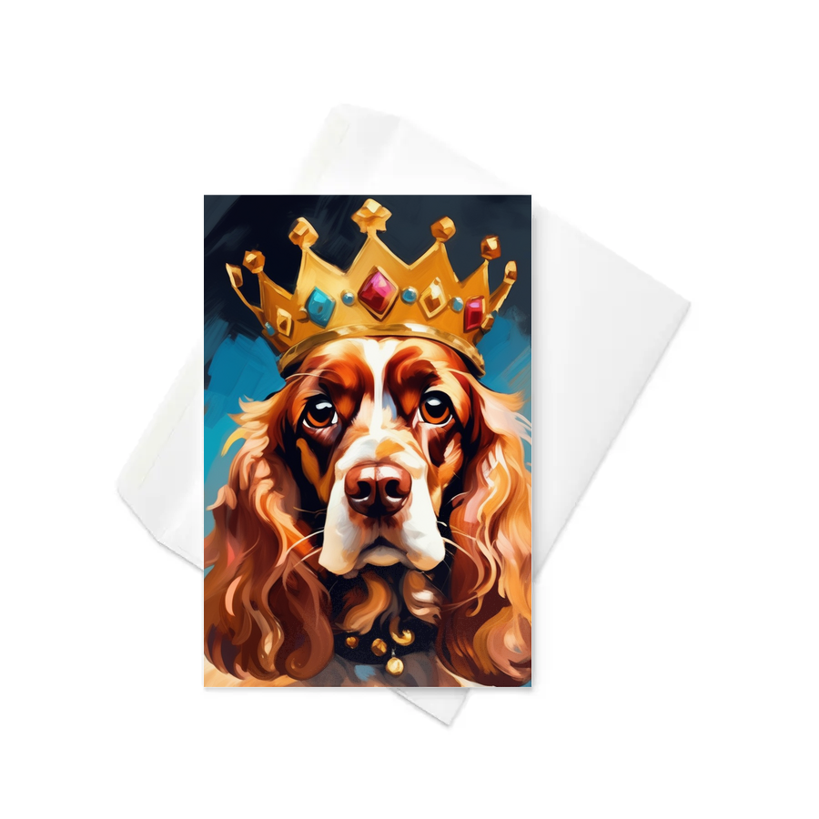 PugMug Custom Cocker Spaniel Greeting Card