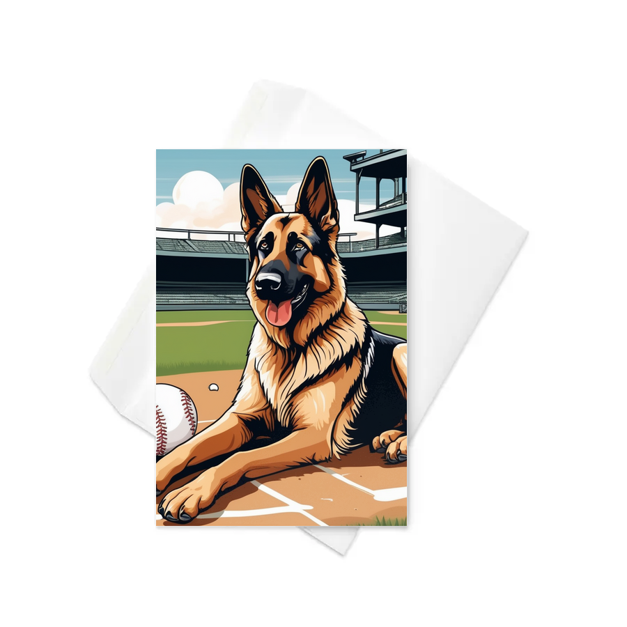 PugMug Custom German Shepherd Dog Greeting Card