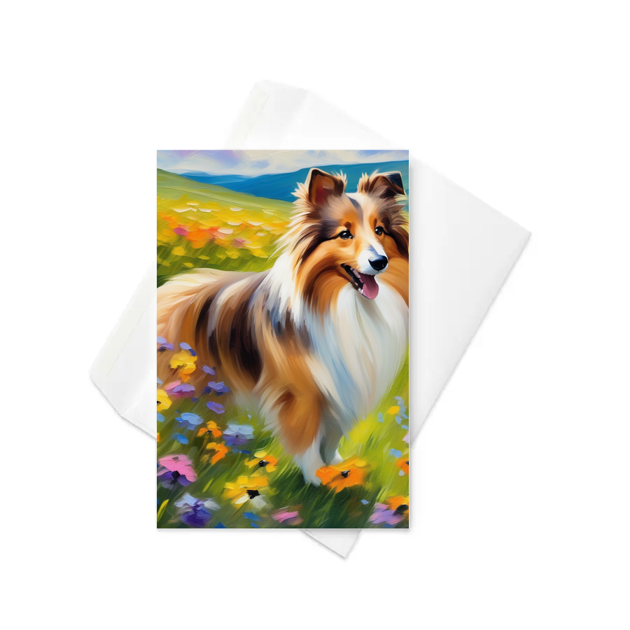 PugMug Custom Shetland Sheepdog Greeting Card