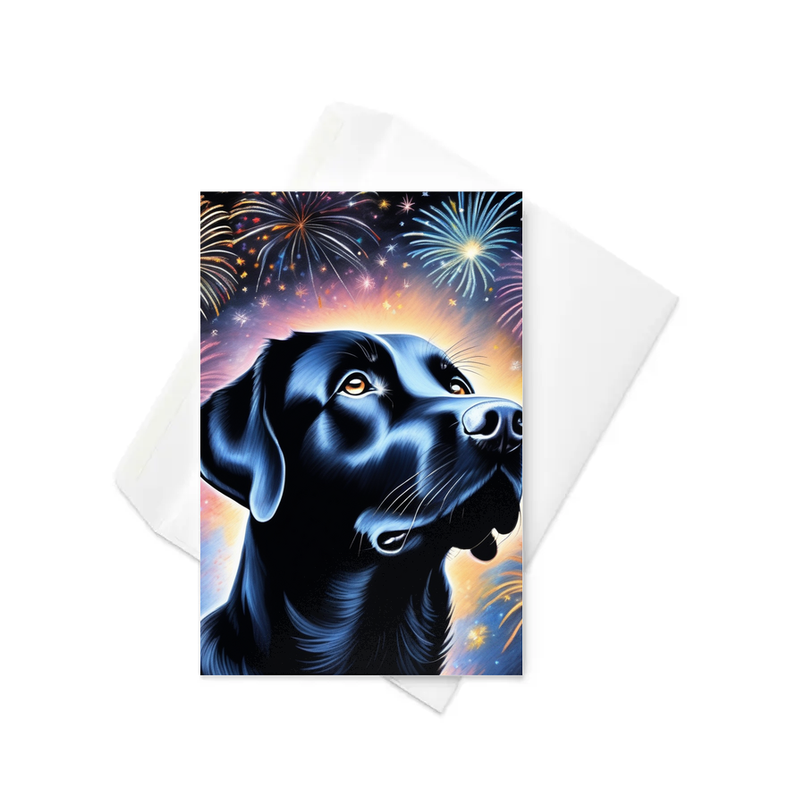 PugMug Custom Black Labrador Retriever Greeting Card