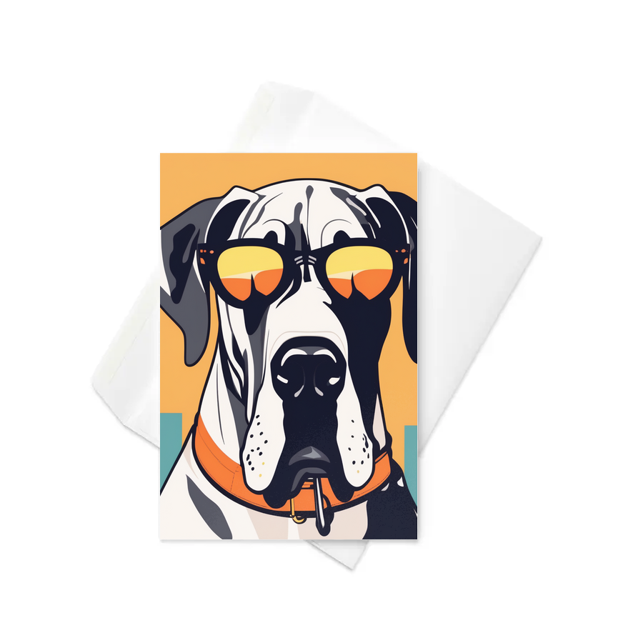 PugMug Custom Great Dane Greeting Card