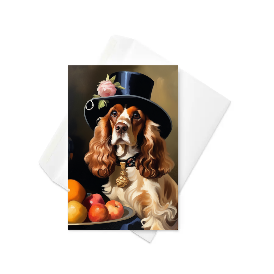 PugMug Custom English Cocker Spaniel Greeting Card