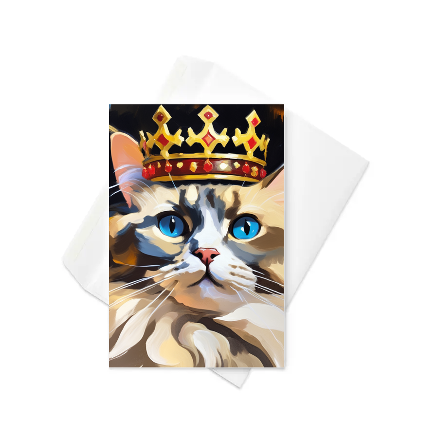 PugMug Custom Tabby Ragdoll Cat Greeting Card