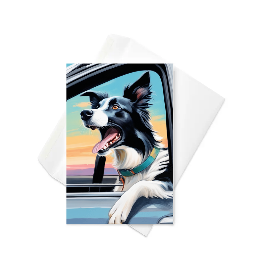 PugMug Custom Border Collie Greeting Card